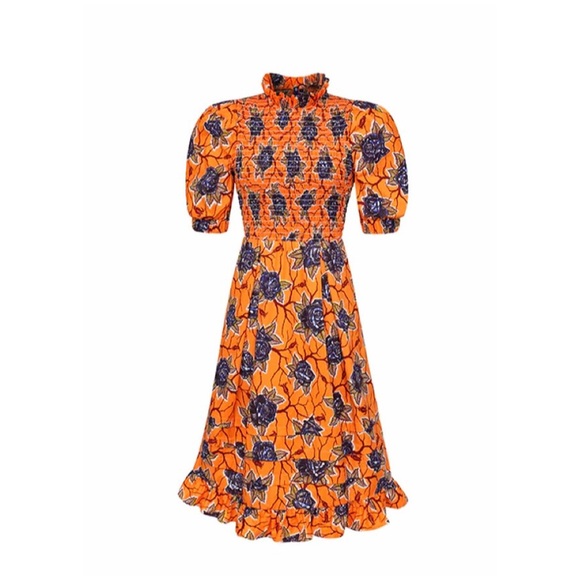 Autumn Adeigbo || NWT Lana Dress (Orange) - Picture 9 of 11